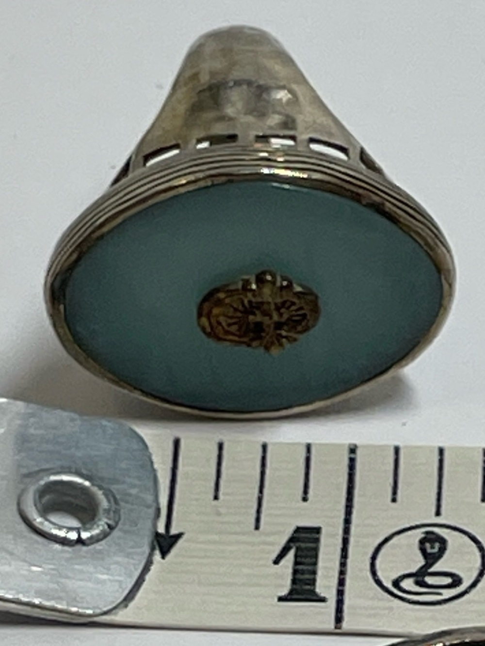 SILPADA R2358 Blue Amazonite Ring STERLING SILVER Size 7.25, 12.77g - Picture 3 of 9